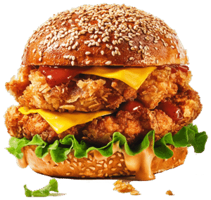 Cheese Burger Onion Tomato Lettuce